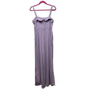 GB Lavender Sleeveless Women's Jumpsuit Size Medium Wide Leg
